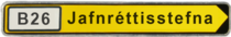 Mynd: Breytt mynd af vegvísi