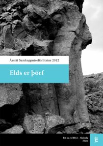 Forsíða ársrits Samkeppniseftirlitsins 2012 Elds er þörf