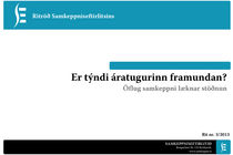 Mynd af forsíðu skýrslu SE nr. 3/2013 Er týndi áratugurinn framundan?
