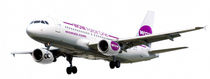 Mynd af flugvél WOW air ehf. - Mynd WOW.is